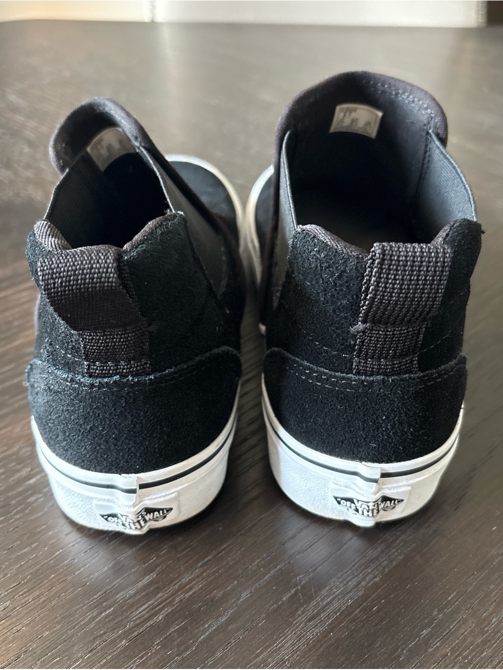 Vans Asher Mid suede Black mid height slip-ons excellent condition W 8.5 - Picture 4 of 8